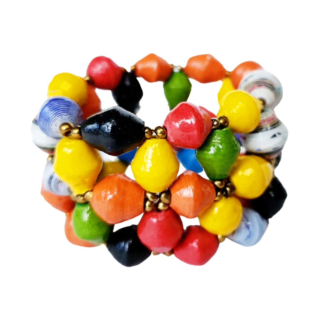Recycled Paper Statement Bracelets