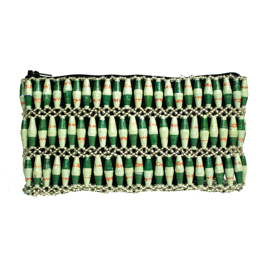 Recycled Paper Bead Clutch