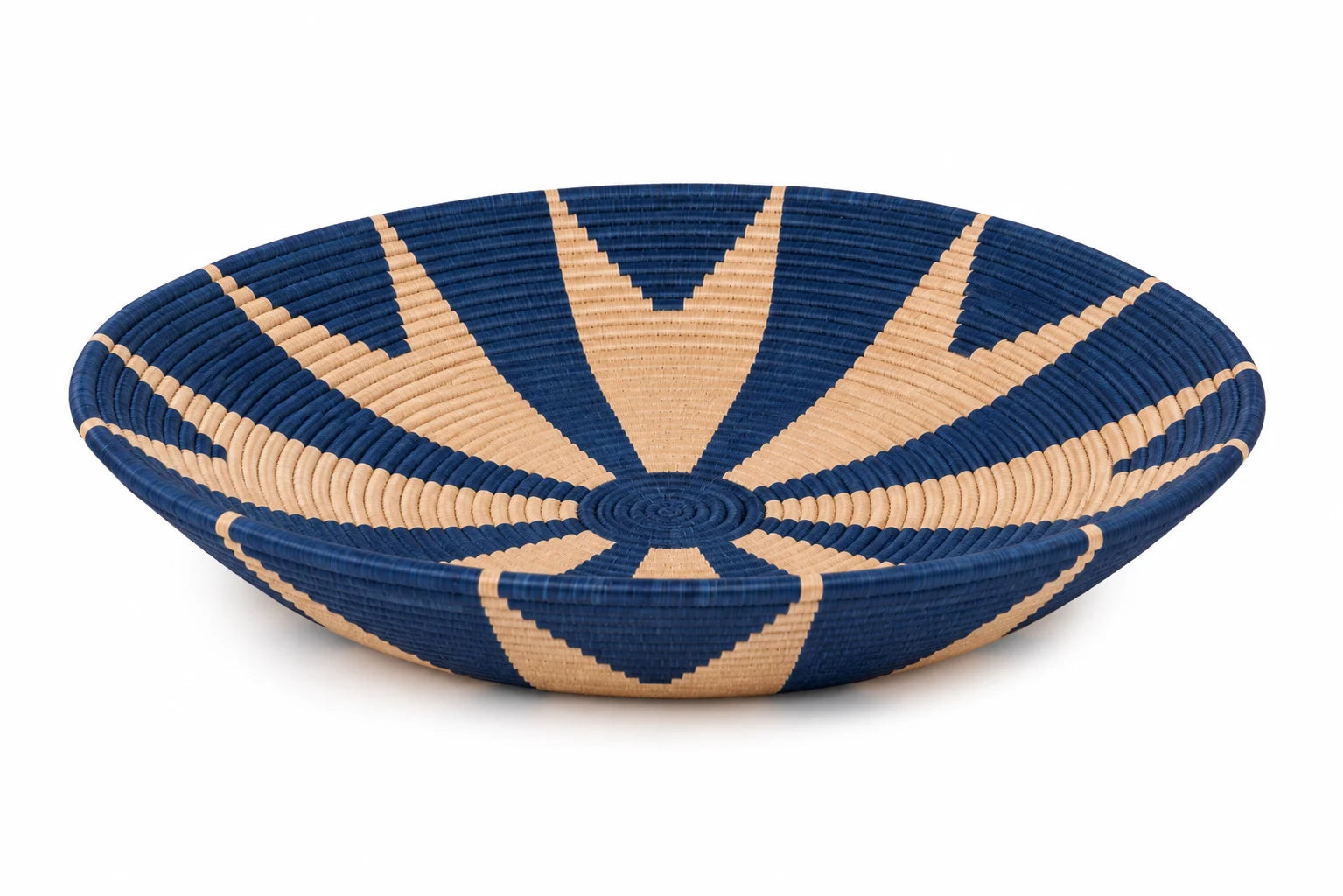 Handcrafted Navy & Natural Artisan Basket - Murchison