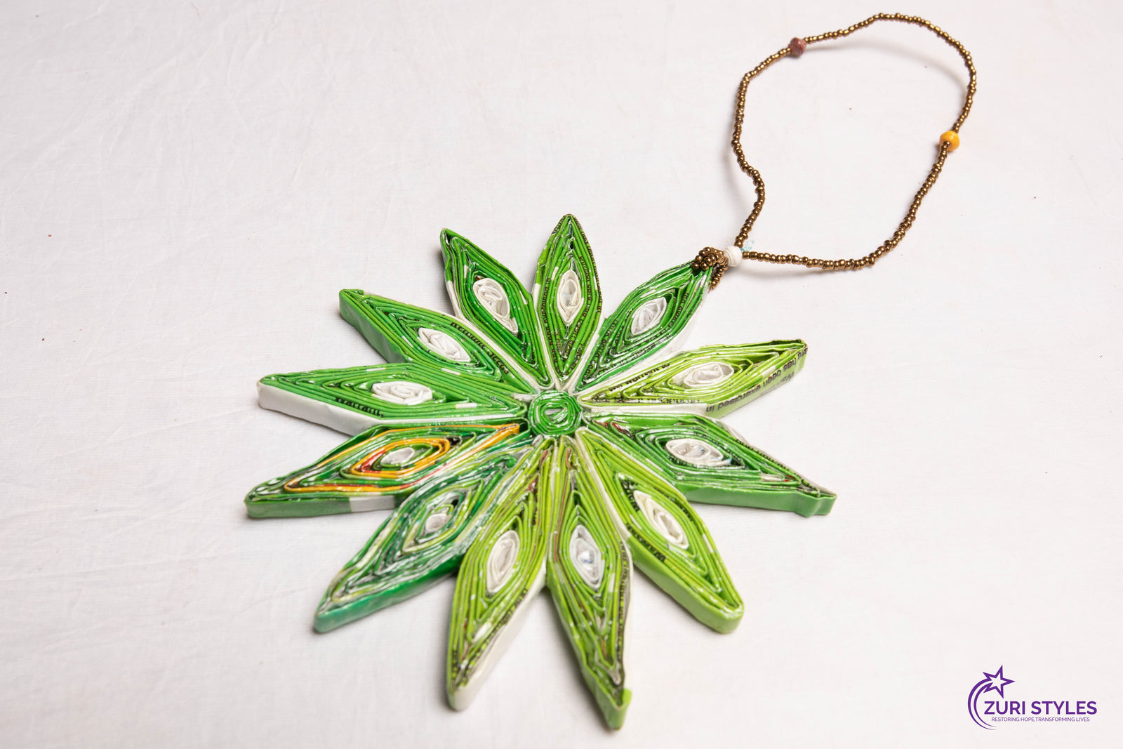 Recycled Paper Star Ornaments