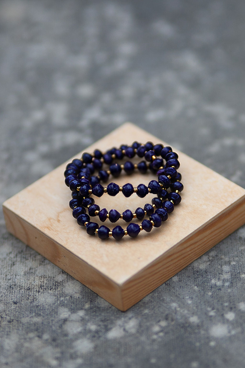 Recycled Paper Bracelet - Purple