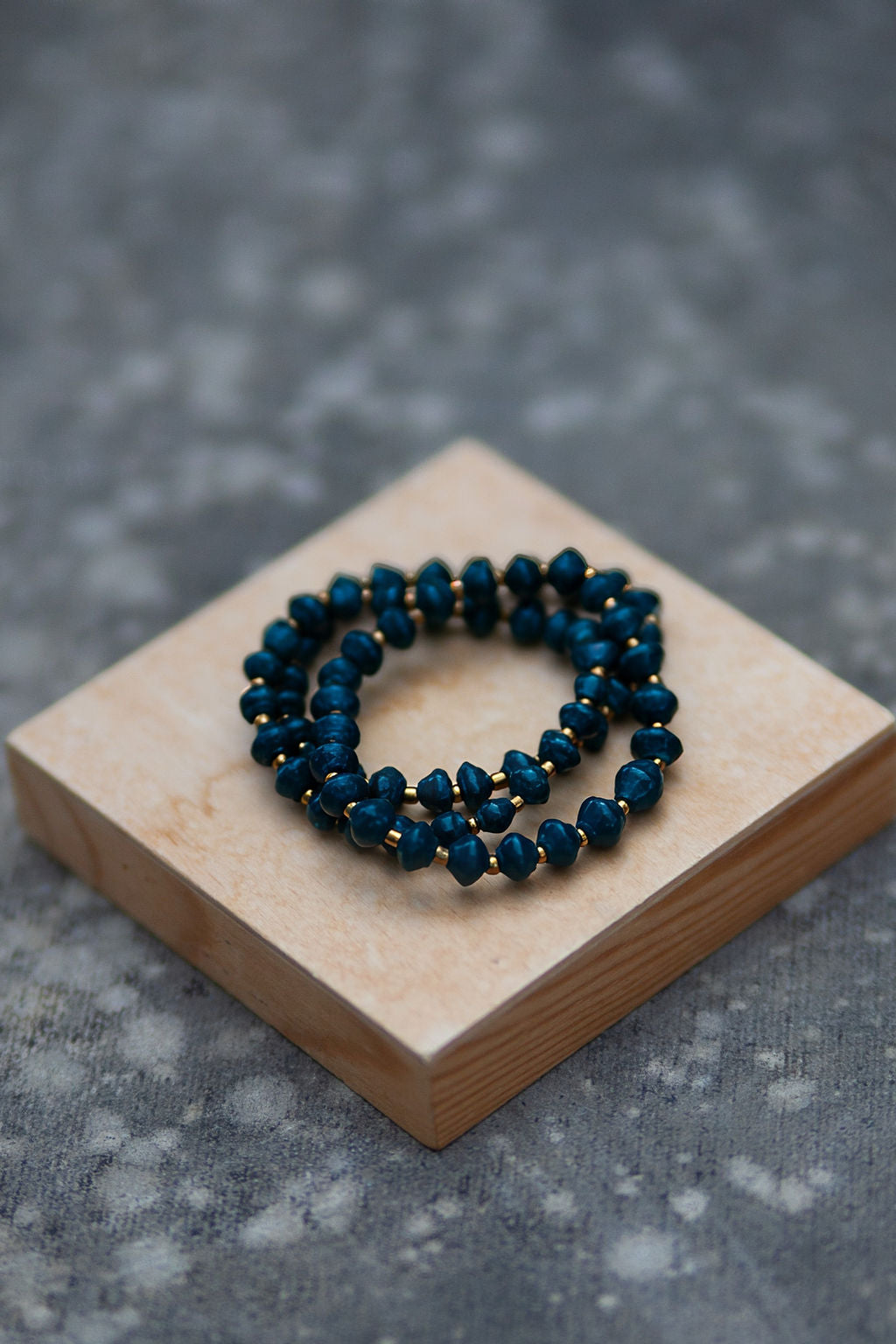 Recycled Paper Bracelet - Midnight