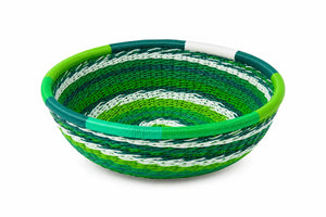 Handcrafted Green Wire Basket - Lubiri
