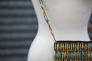 Recycled Paper Bead Clutch -Purple (Copy)