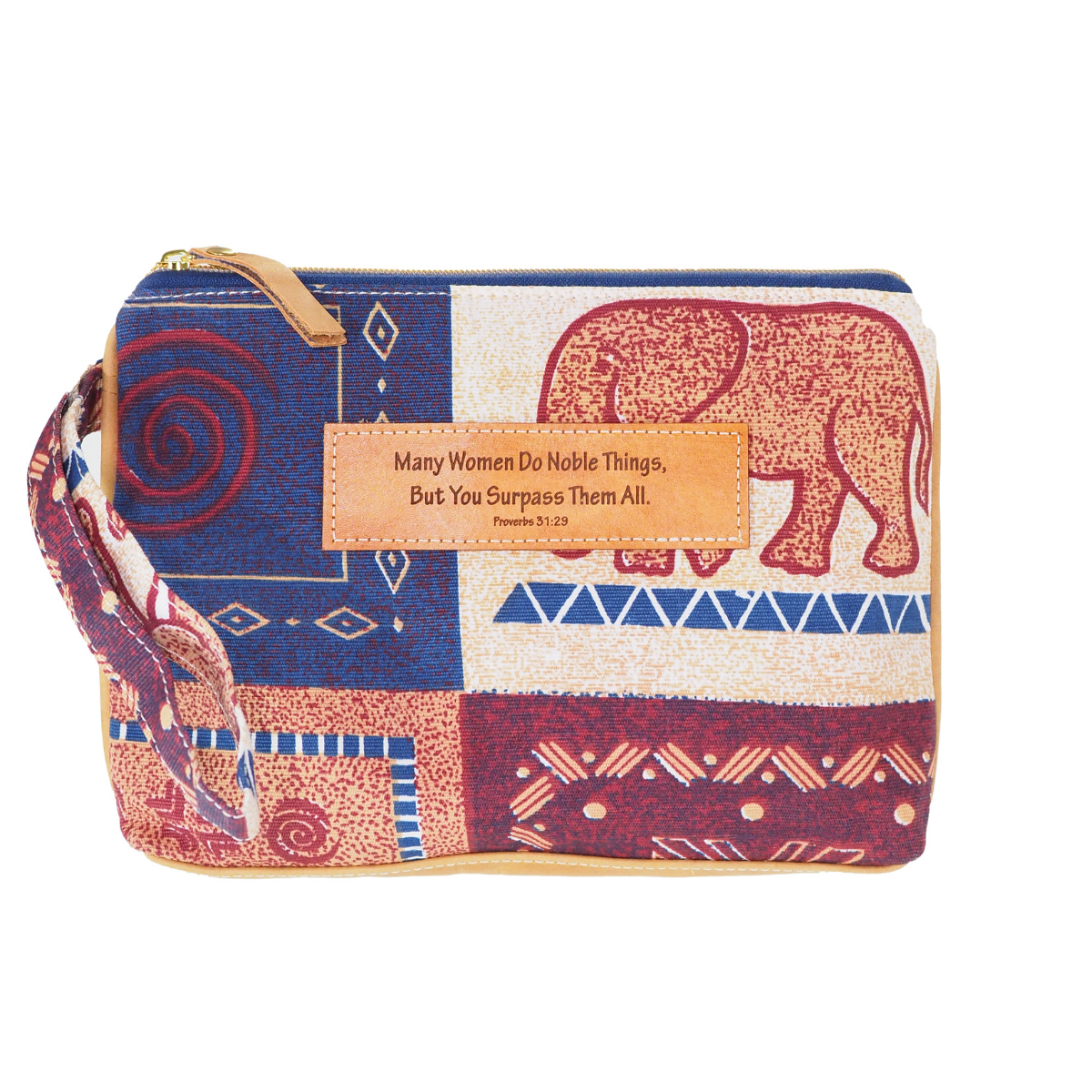 Leather Wristlet Clutch - Proverbs 31 Woman