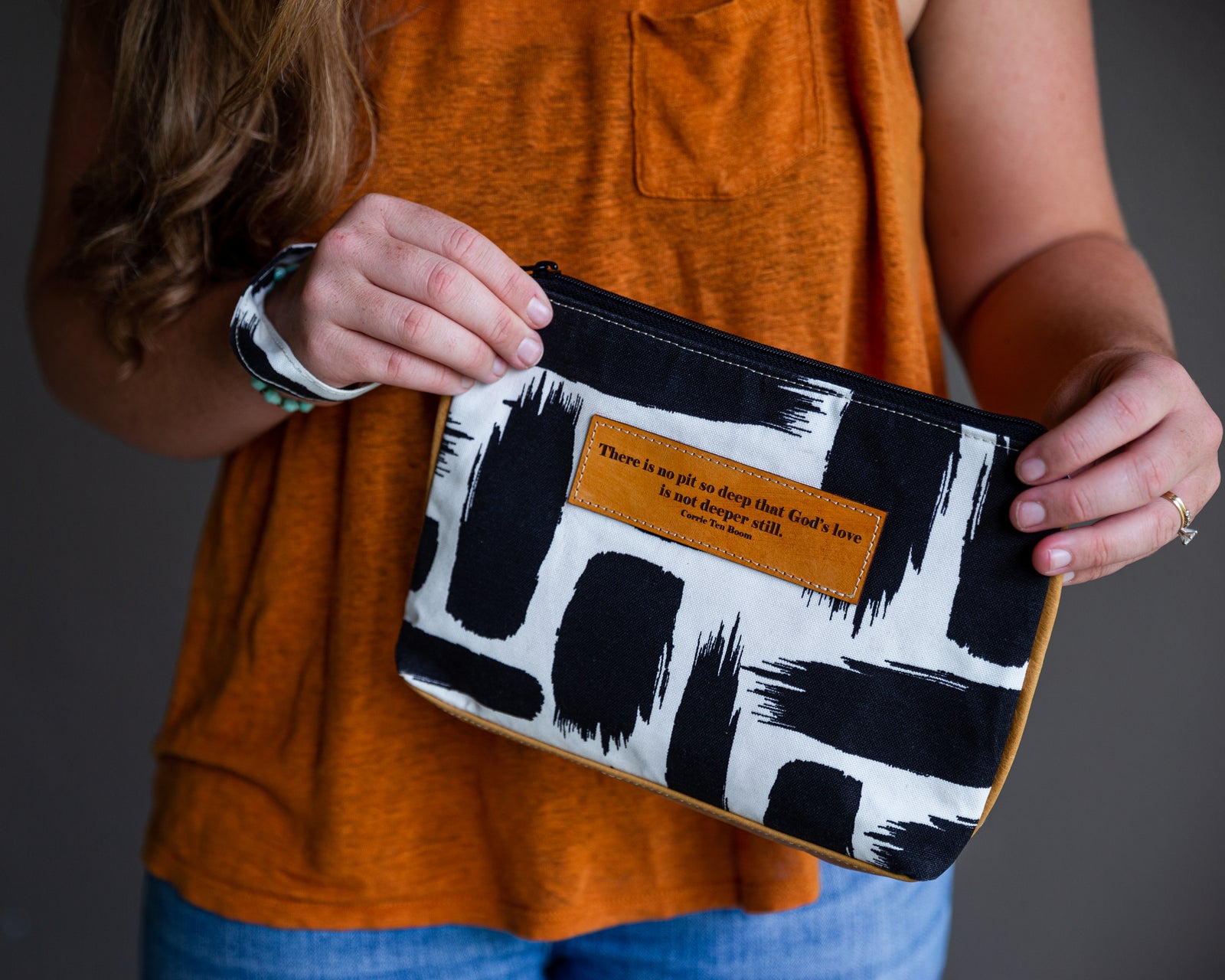 Leather Wristlet Clutch - Corrie T Boom