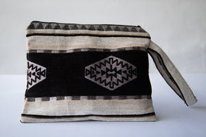 Wristlet Clutch - Black & White