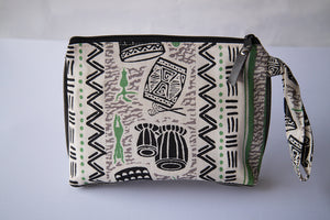 Leather Wristlet Clutch - Strength and Song