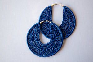 Thread earrings - Sea Blue