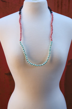 Recycled Paper Bead Necklace - Lovey