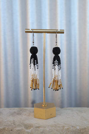 Ball and Tassel Earrings - Admirable