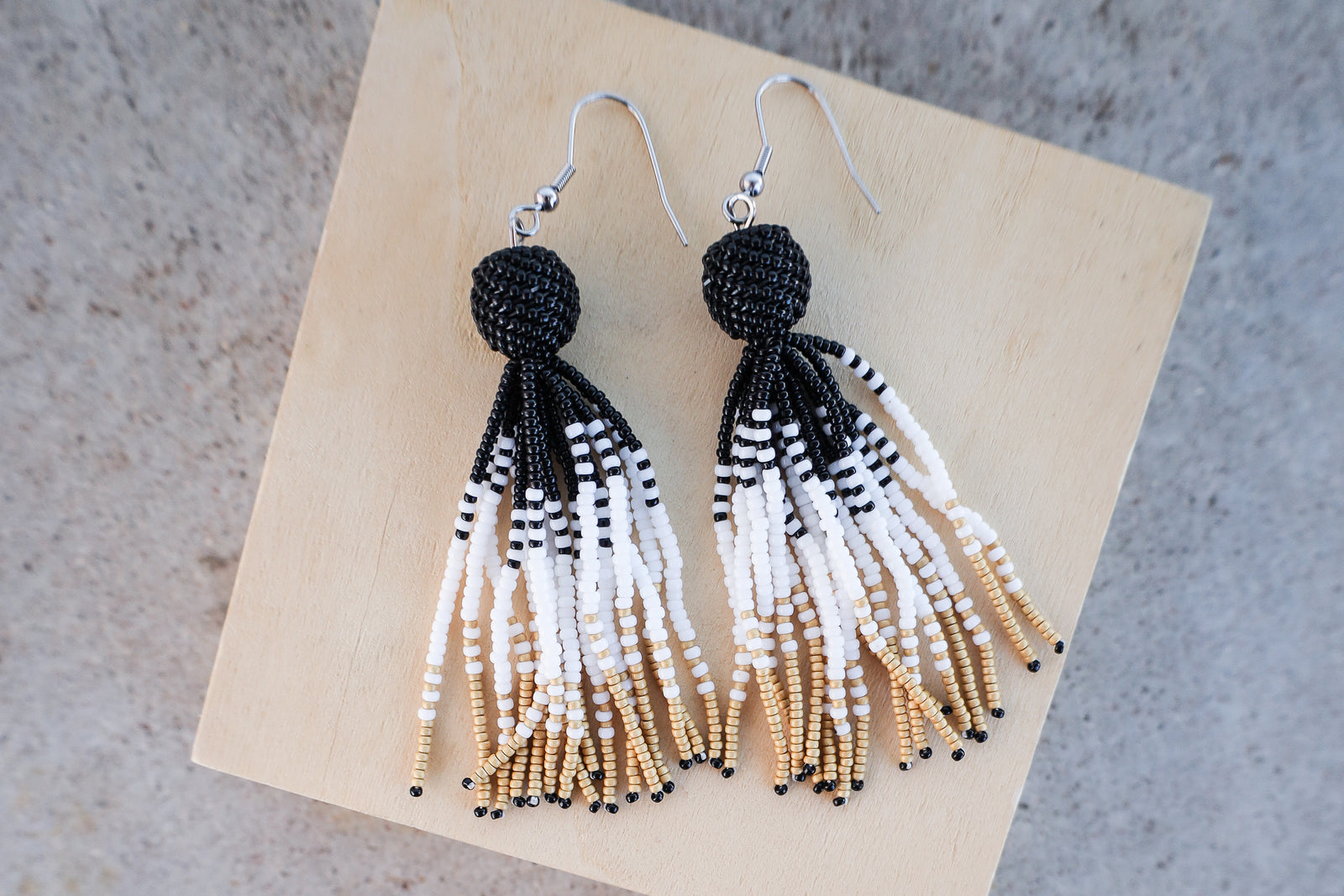 Ball and Tassel Earrings - Admirable