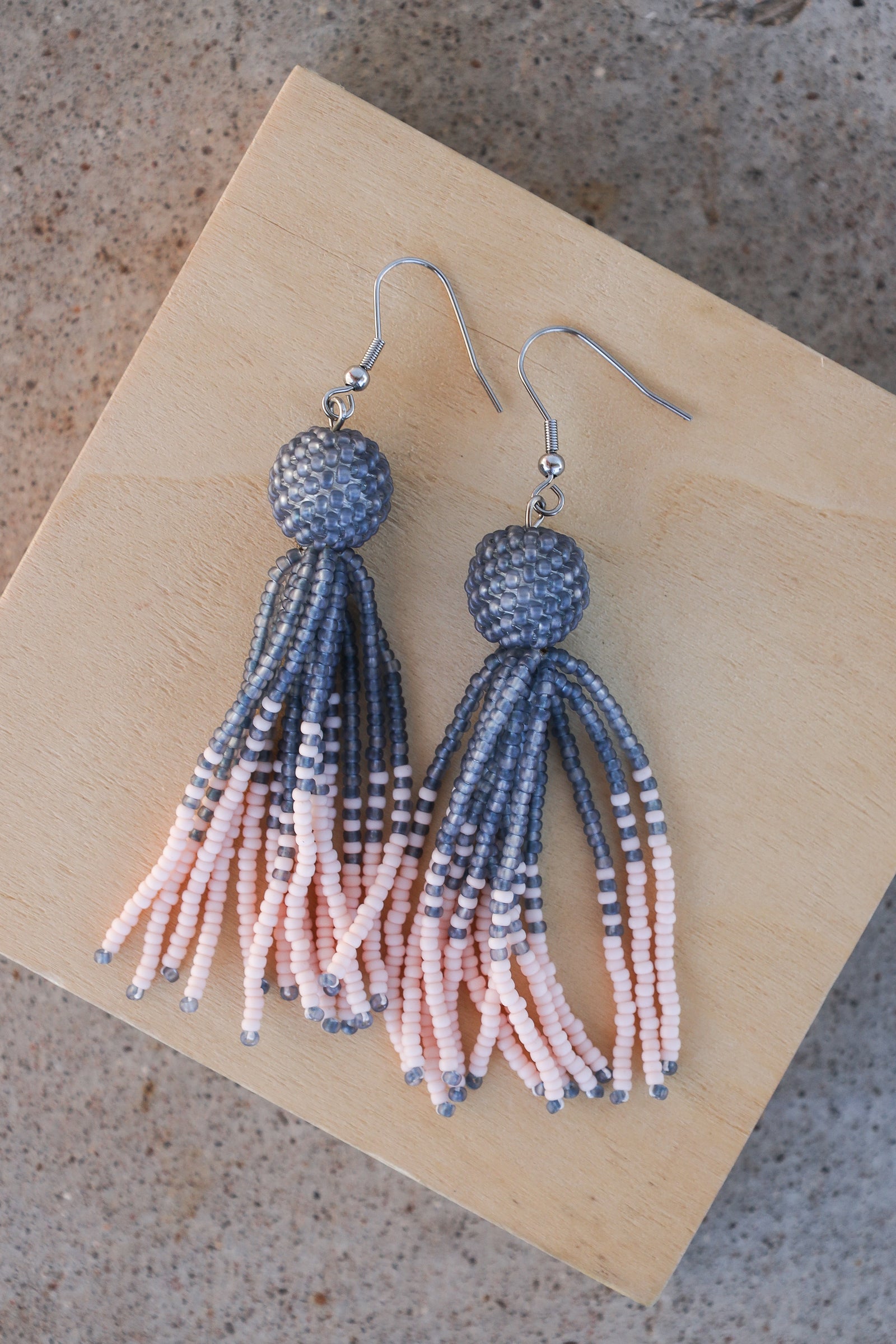 Ball and Tassel Earrings - Superb