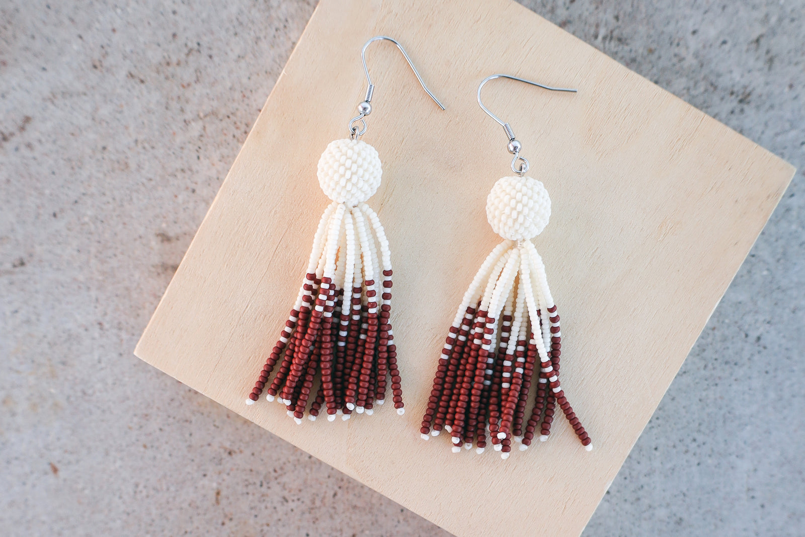 Ball and Tassel Earrings - Splendid