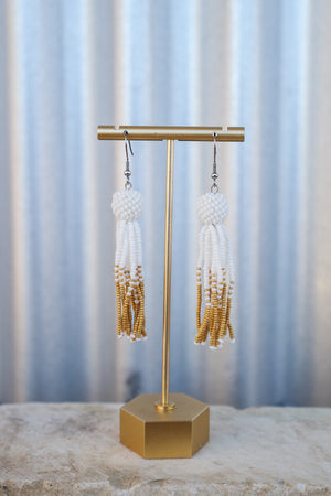 Ball and Tassel Earrings - Magnificent
