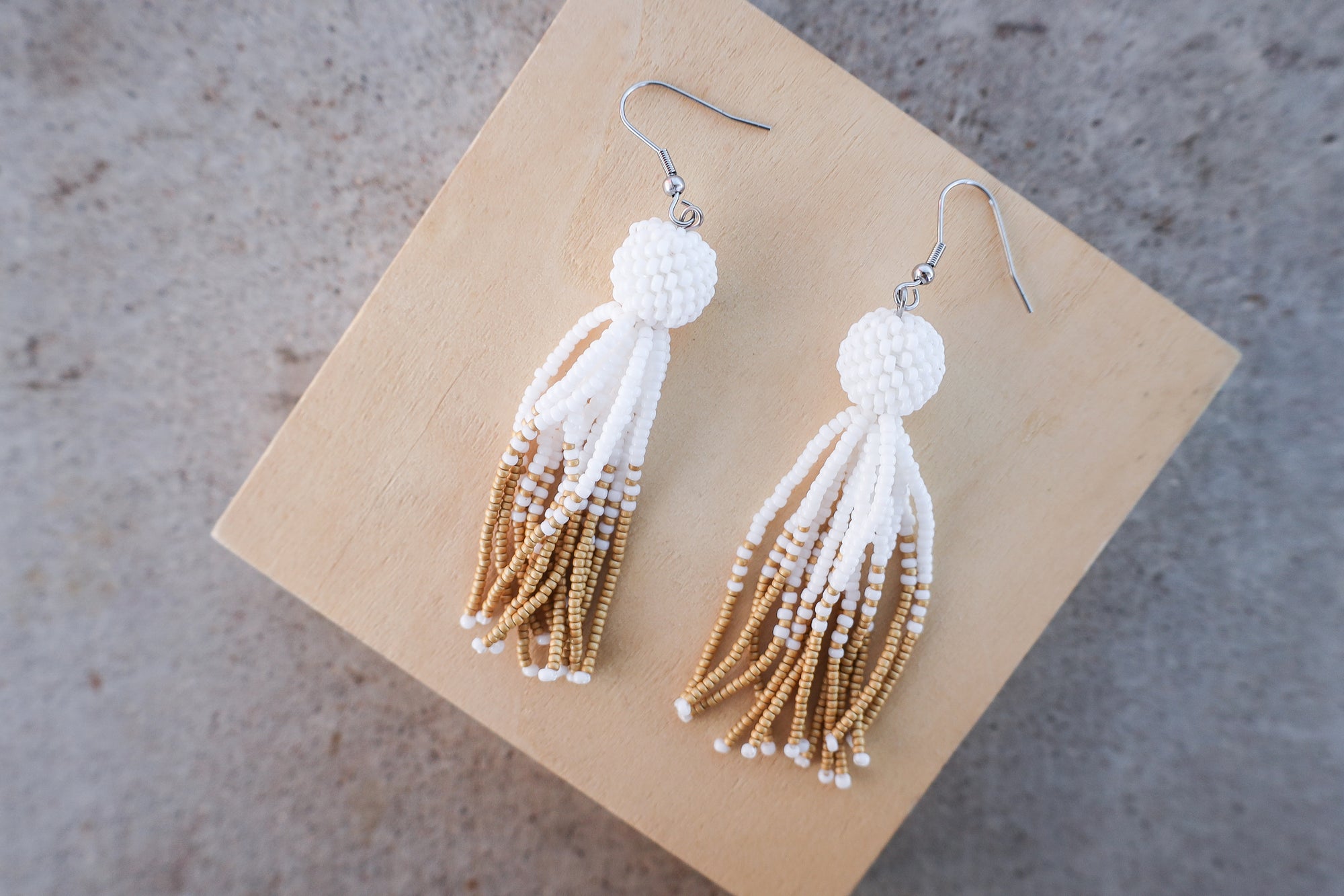 Ball and Tassel Earrings - Magnificent