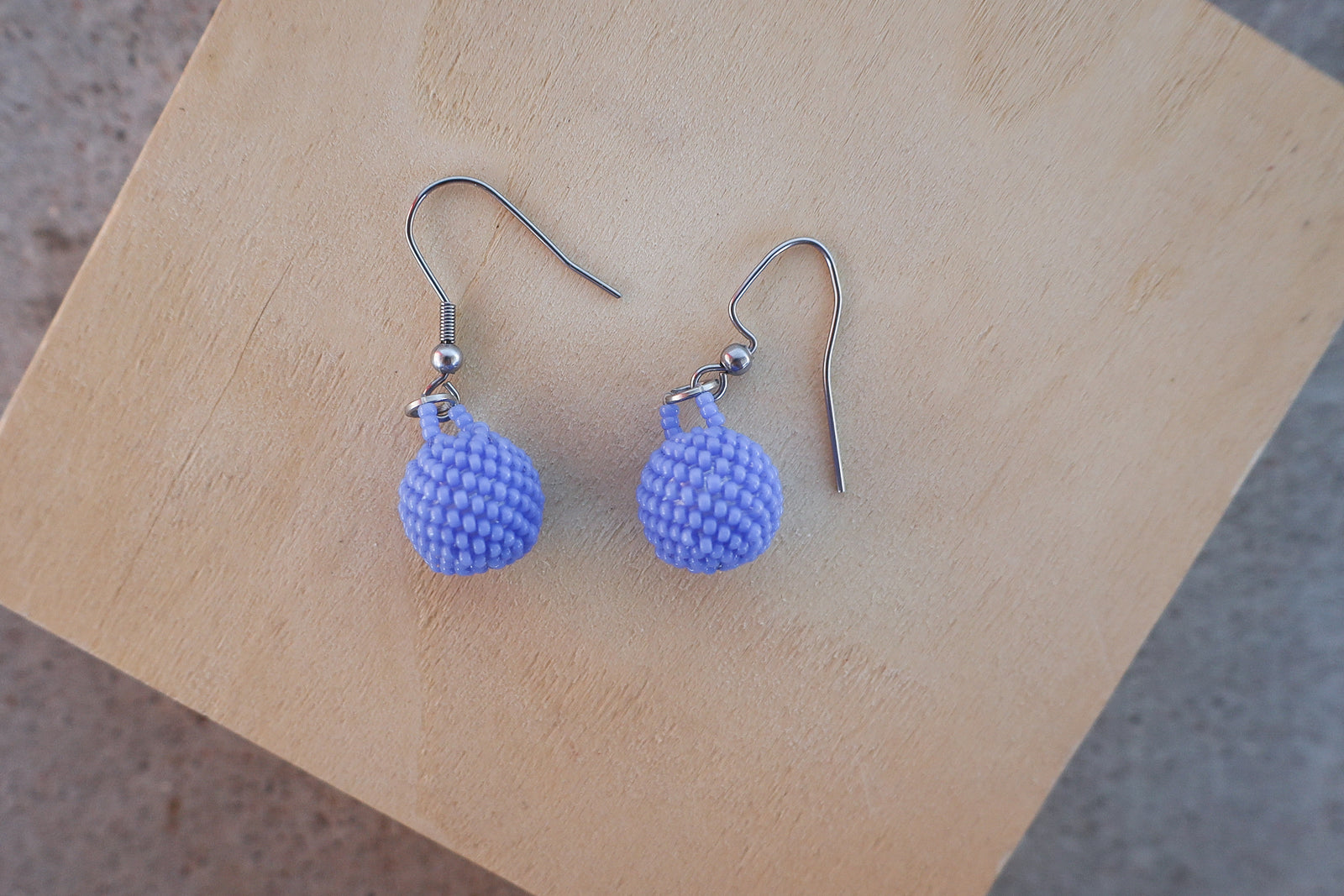 Seed Bead Ball Earrings - Suubi