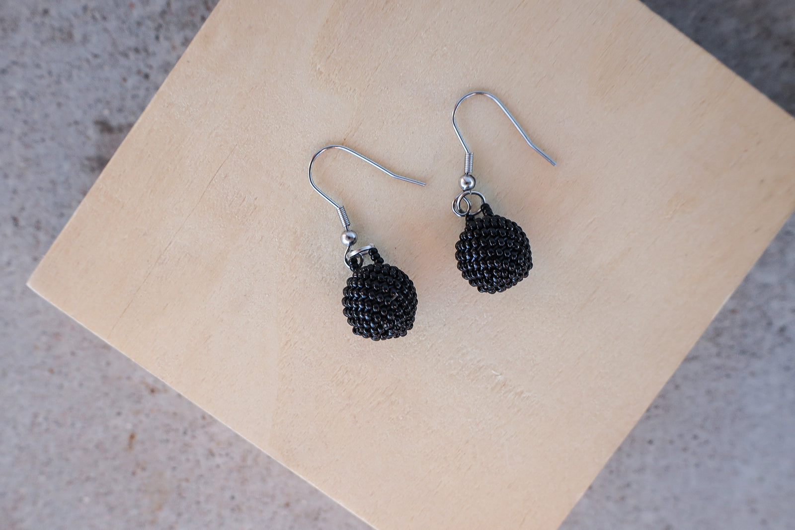 Seed bead Ball Earrings - Mulungi