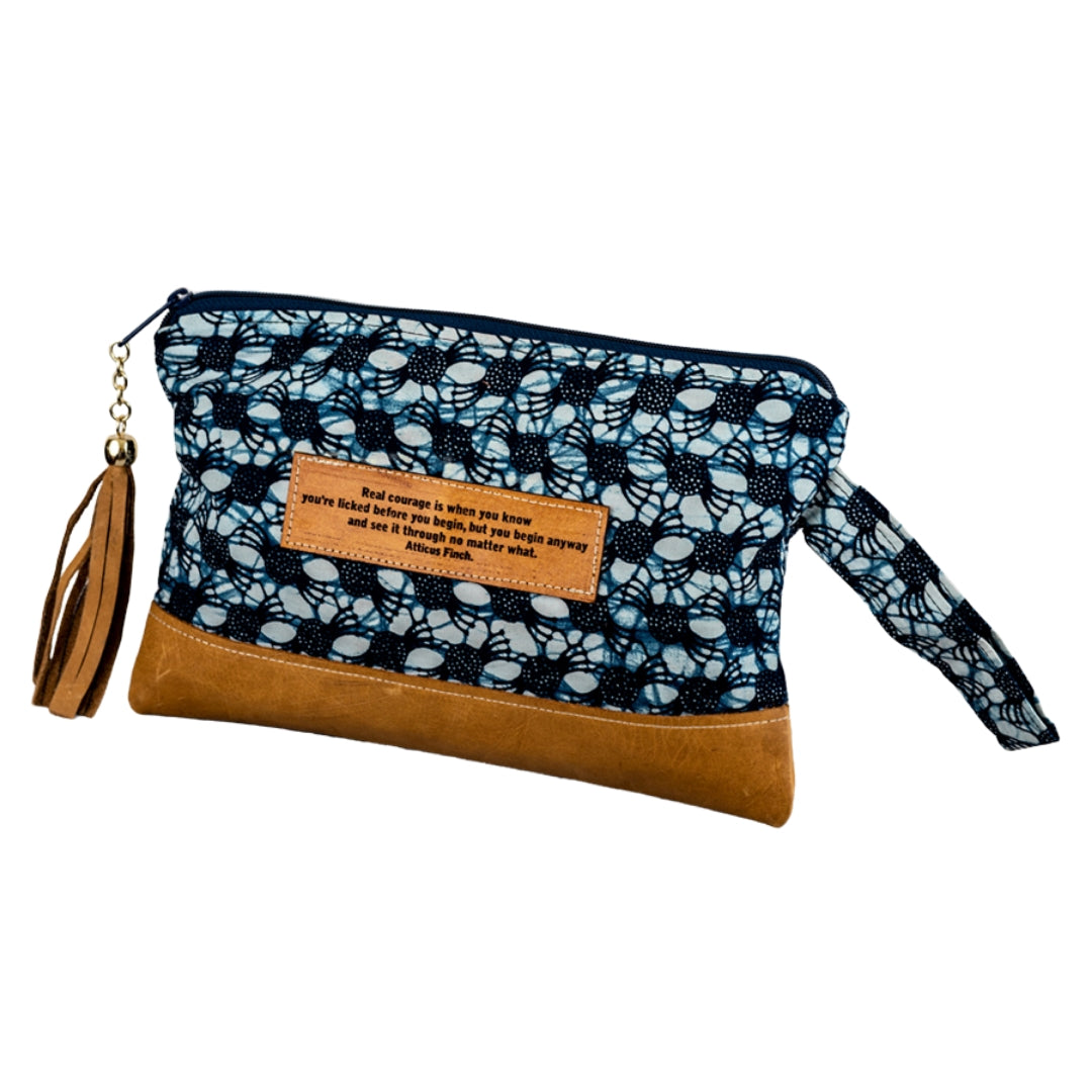 Leather Wristlet Clutch - Atticus Finch