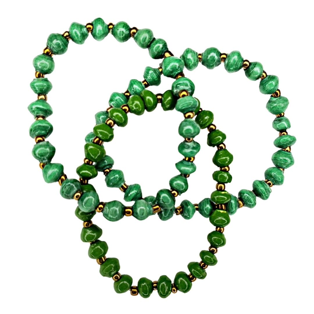 Recycled Paper Bead Bracelet - Considerate