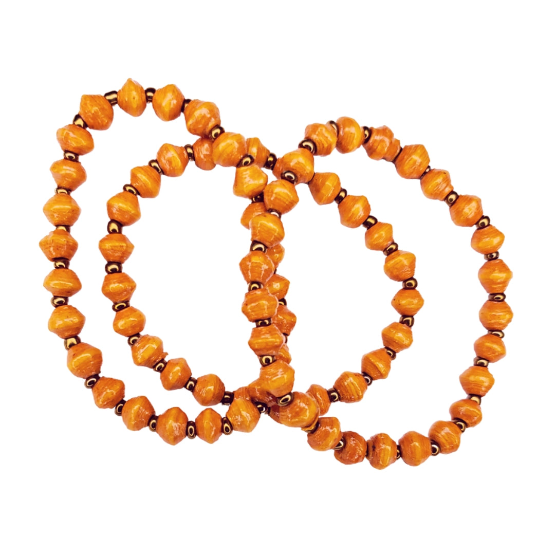 Recycled Paper Bead Bracelet - Constant