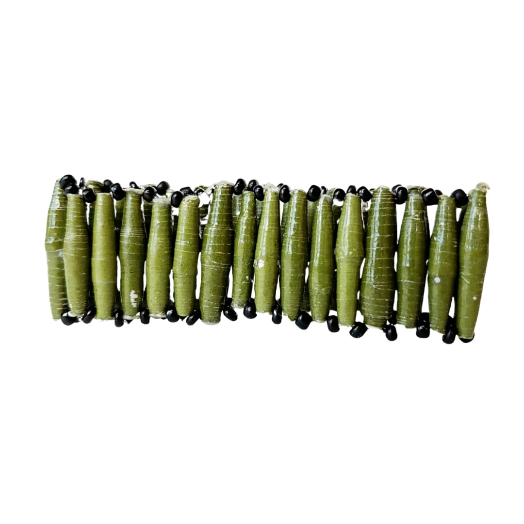 Recycled Paper Bead Bracelet - Nurture