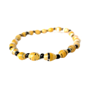 Recycled Paper Bead Bracelet - Radiant