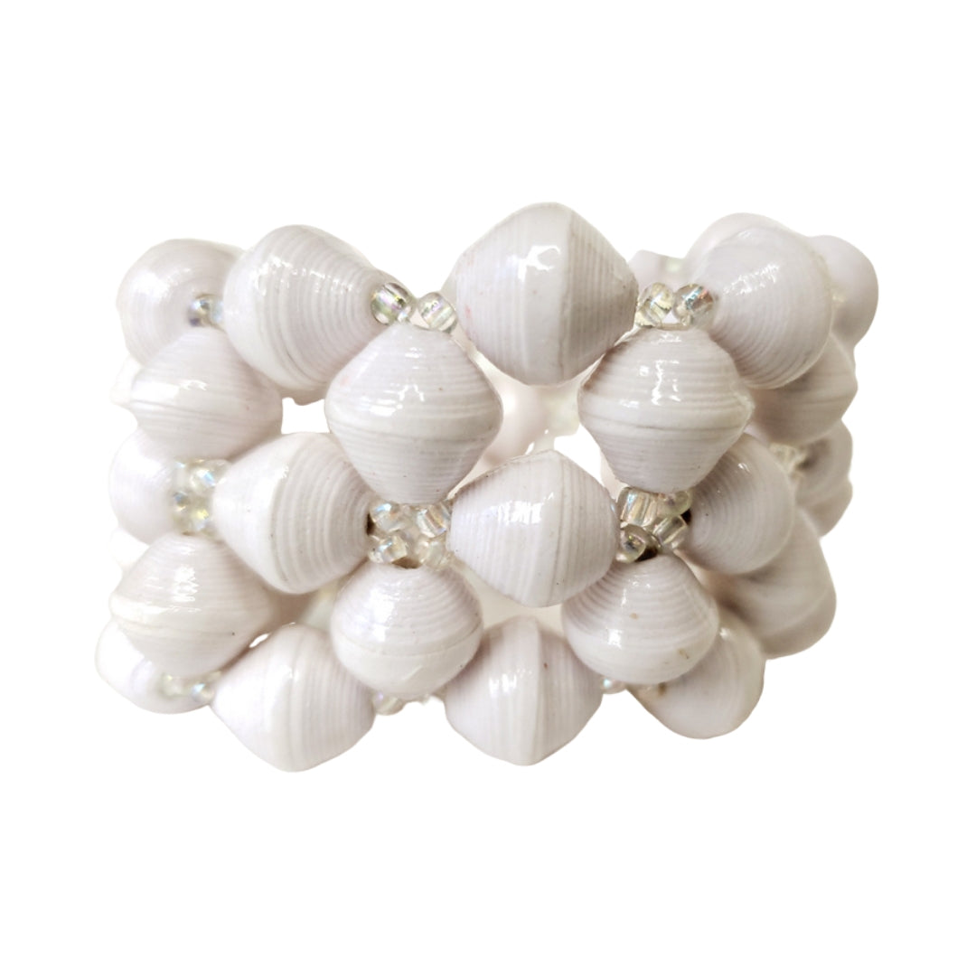 Recycled Paper Bead Bracelet - Truth
