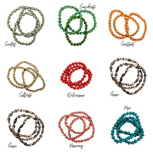 3 for $20 Recycled Paper Bead Simple Bracelet Trio