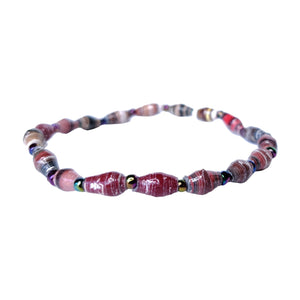 Recycled Paper Bead Bracelet - Secure