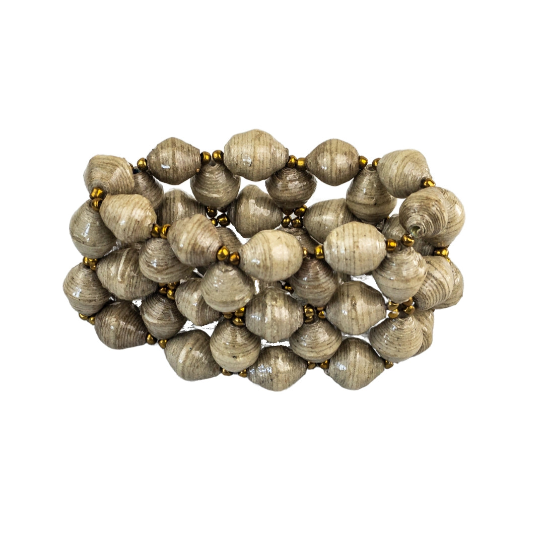 Recycled Paper Bead Bracelet - Refinement