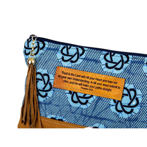 Leather Wristlet Clutch - Trust in the Lord